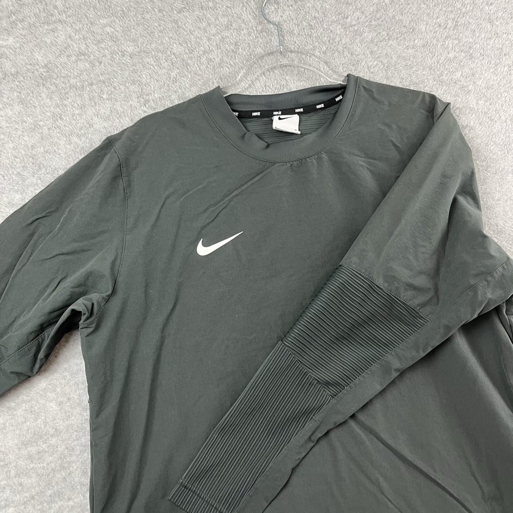 Nike Shirt Football Stretchβ Mens Medium Grey Nylon Top Performance Spandex